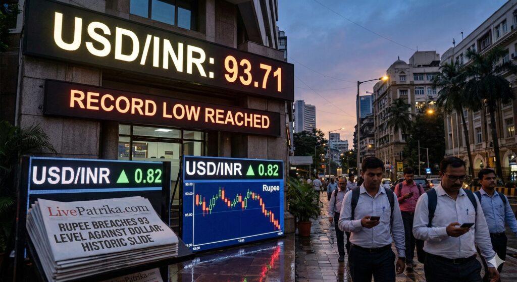 Indian Rupee Hits Record Low Past 93 Against US Dollar: What’s Fueling the Crash? 1 Indian Rupee