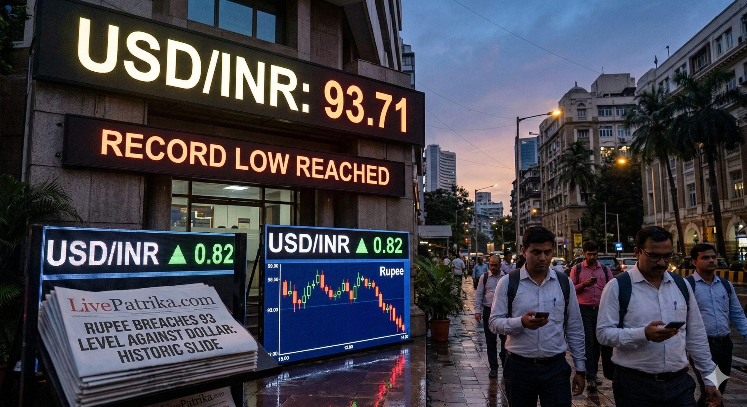 Indian Rupee Hits Record Low Past 93 Against US Dollar: What’s Fueling the Crash? 1 Indian Rupee Hits Record Low Past 93 Against US Dollar: What’s Fueling the Crash?