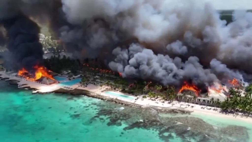 Massive Fire Ravages Luxury Beach Resort in the Dominican Republic; 1 Dead, Nearly 1,700 Tourists Evacuated 2 image 7